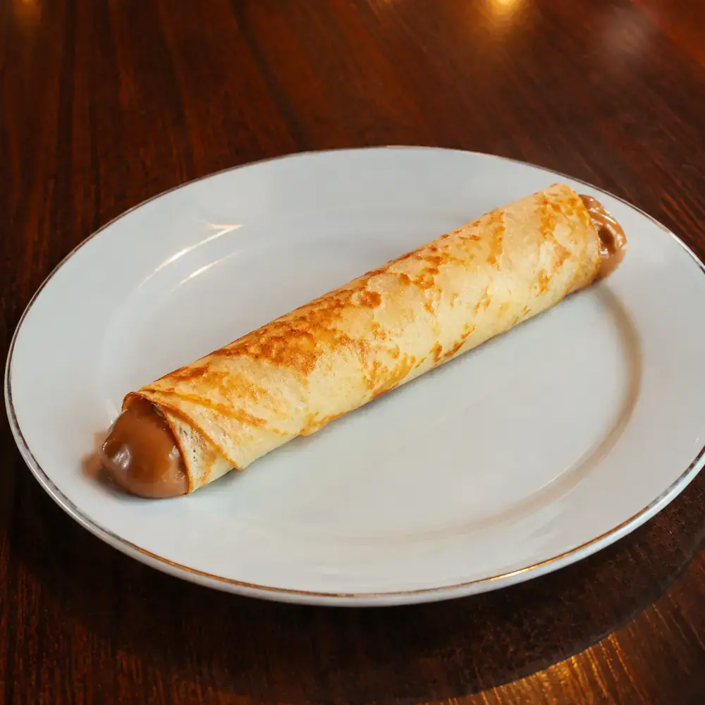 Panqueque con dulce de leche
