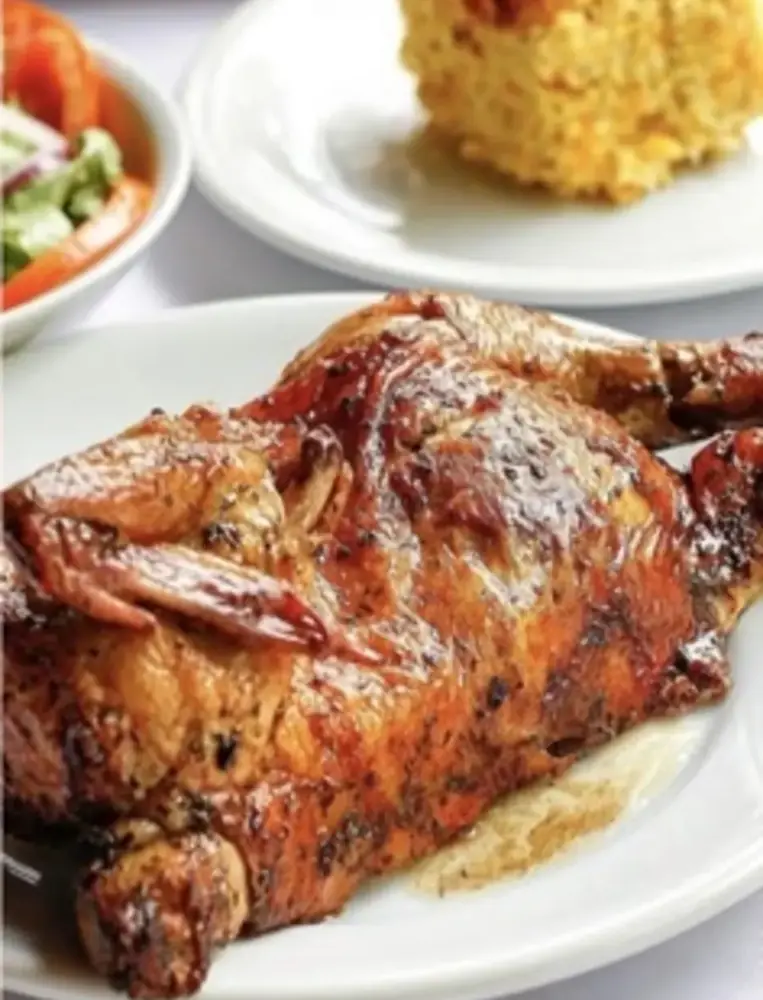 Pollo a la leña