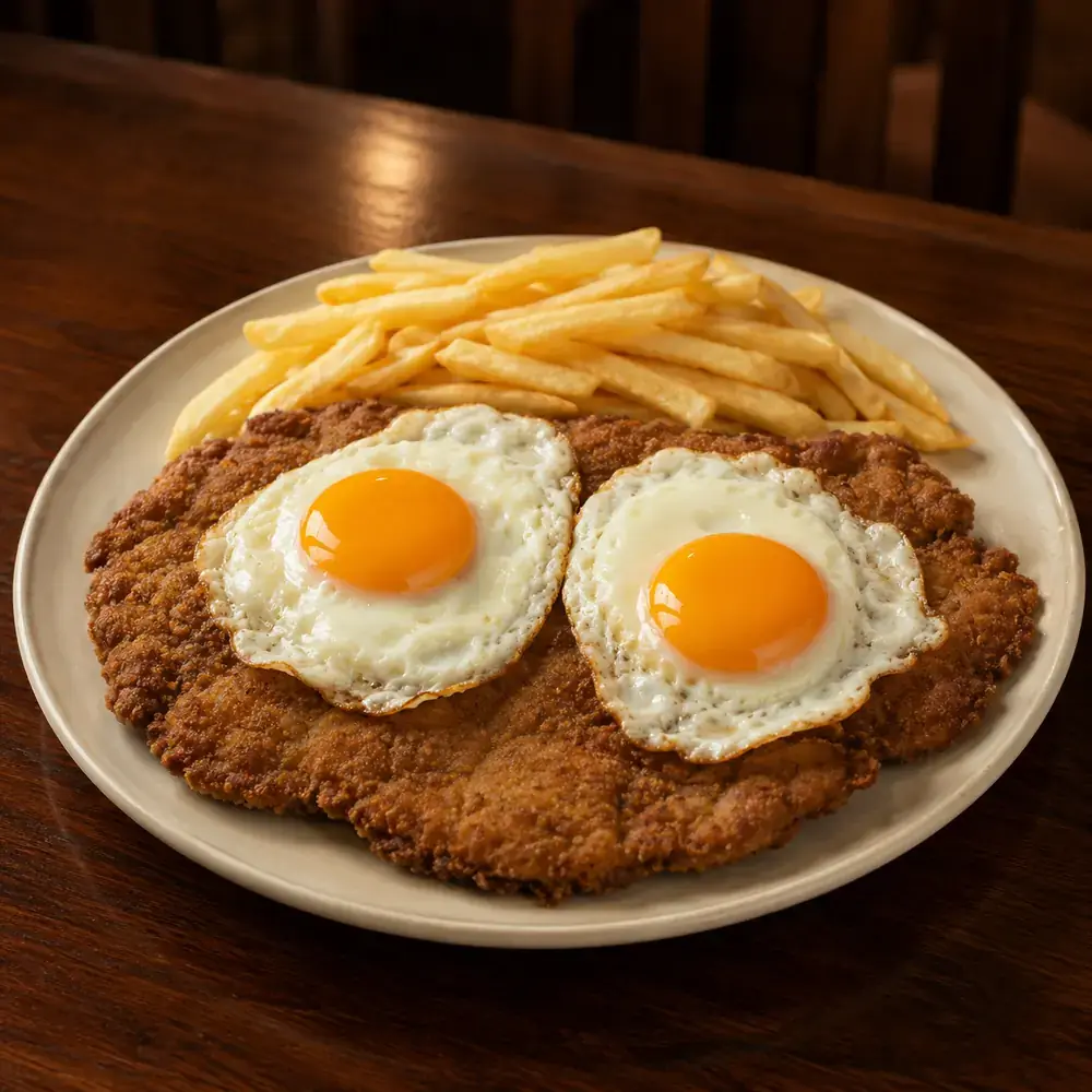 Milanesa de lomito a caballo