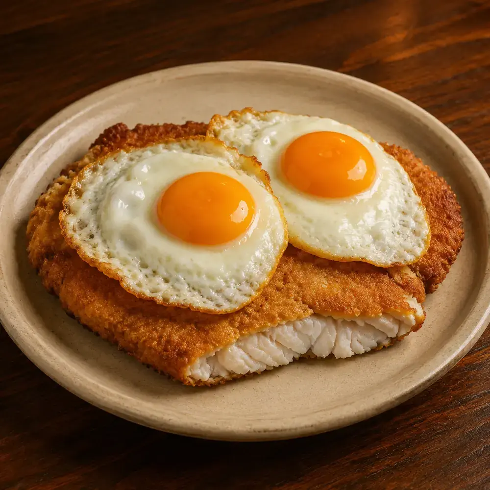 Milanesa de surubí a caballo