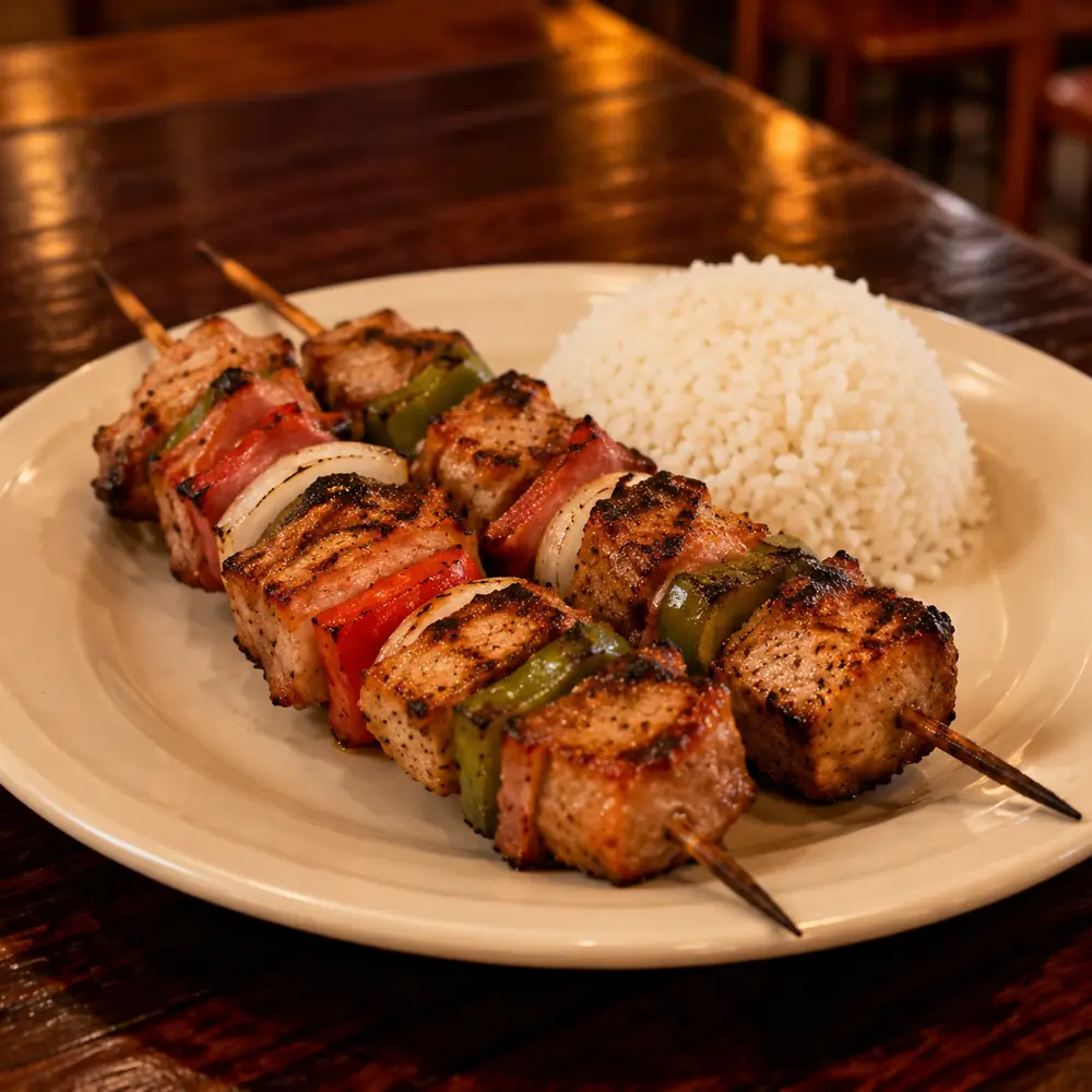 Brochette de cerdo