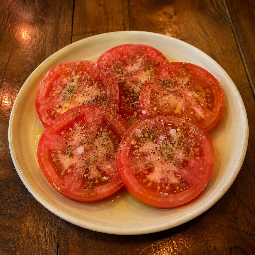 Tomate con orégano