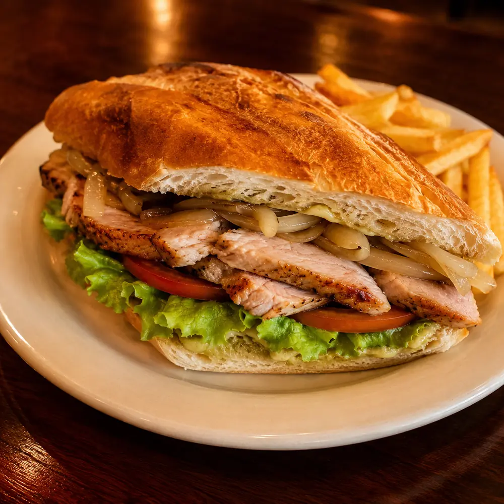 Sándwich de lomo grillé
