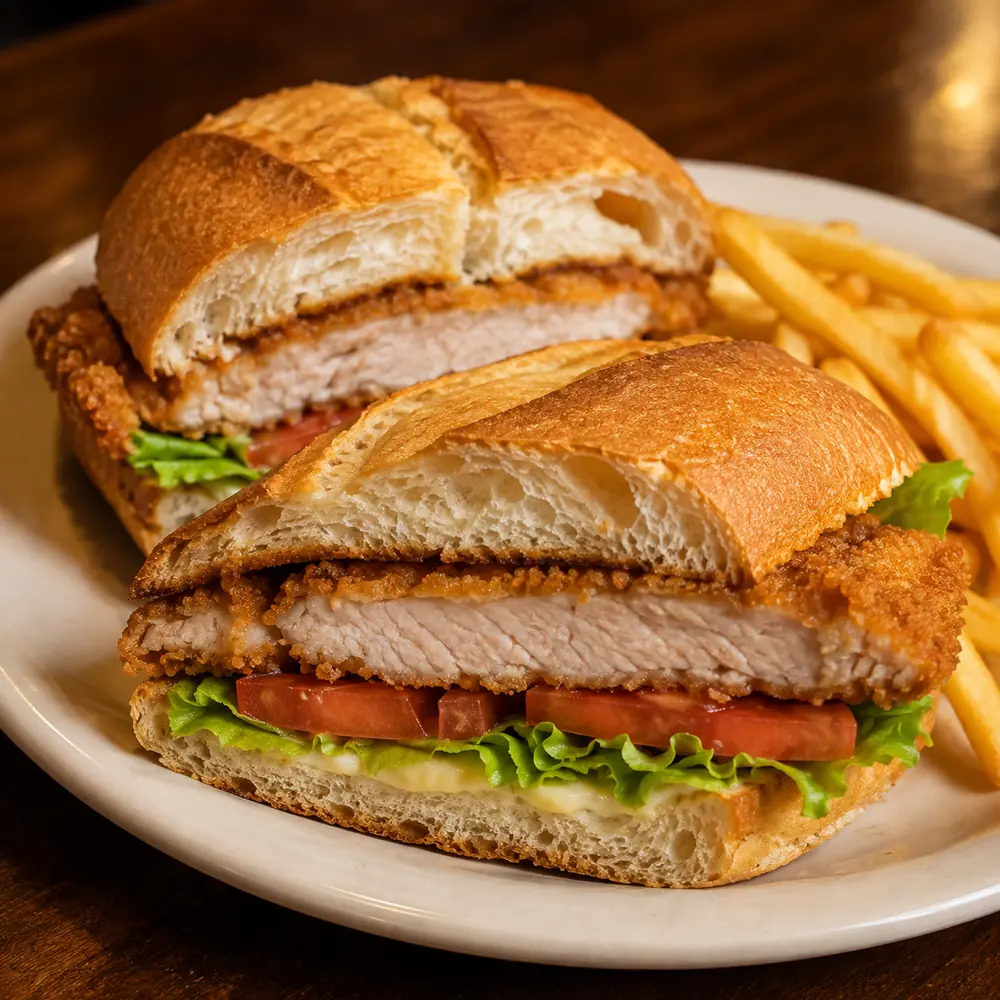 Sándwich de lomo milanesa