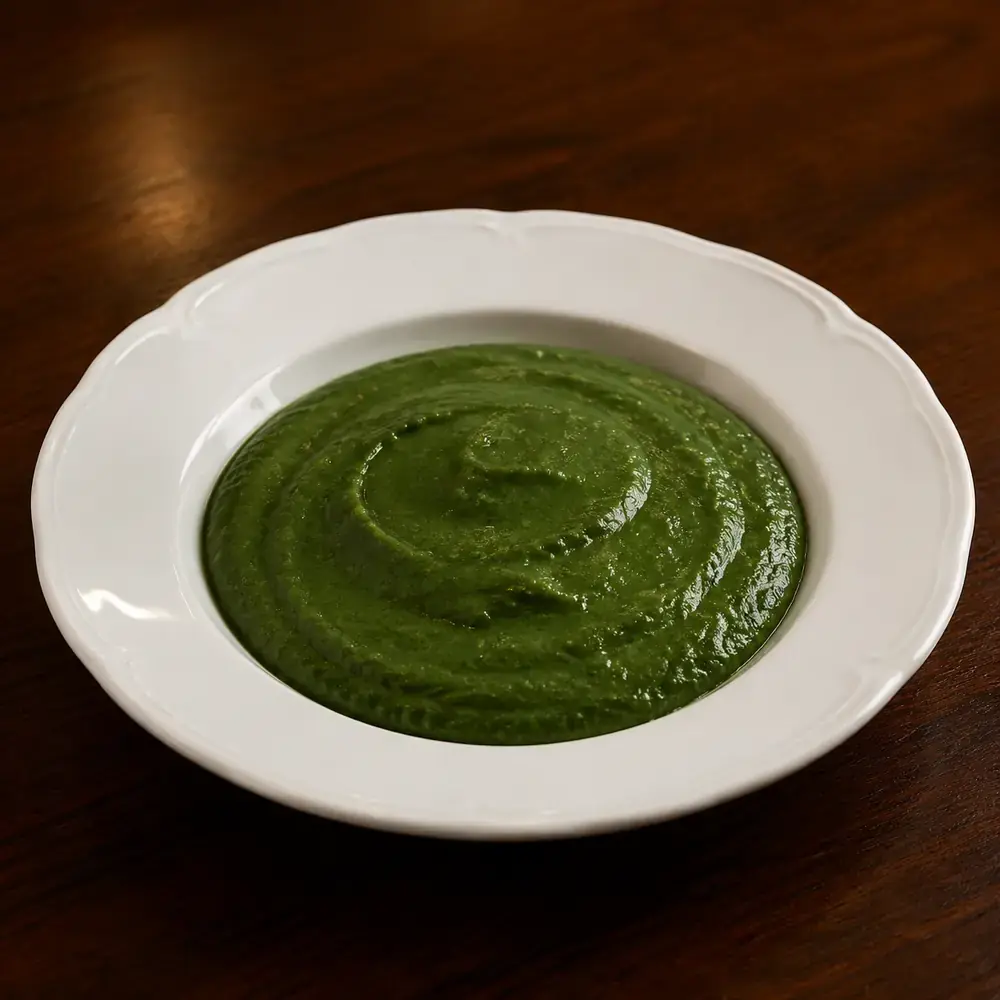 Puré de espinaca