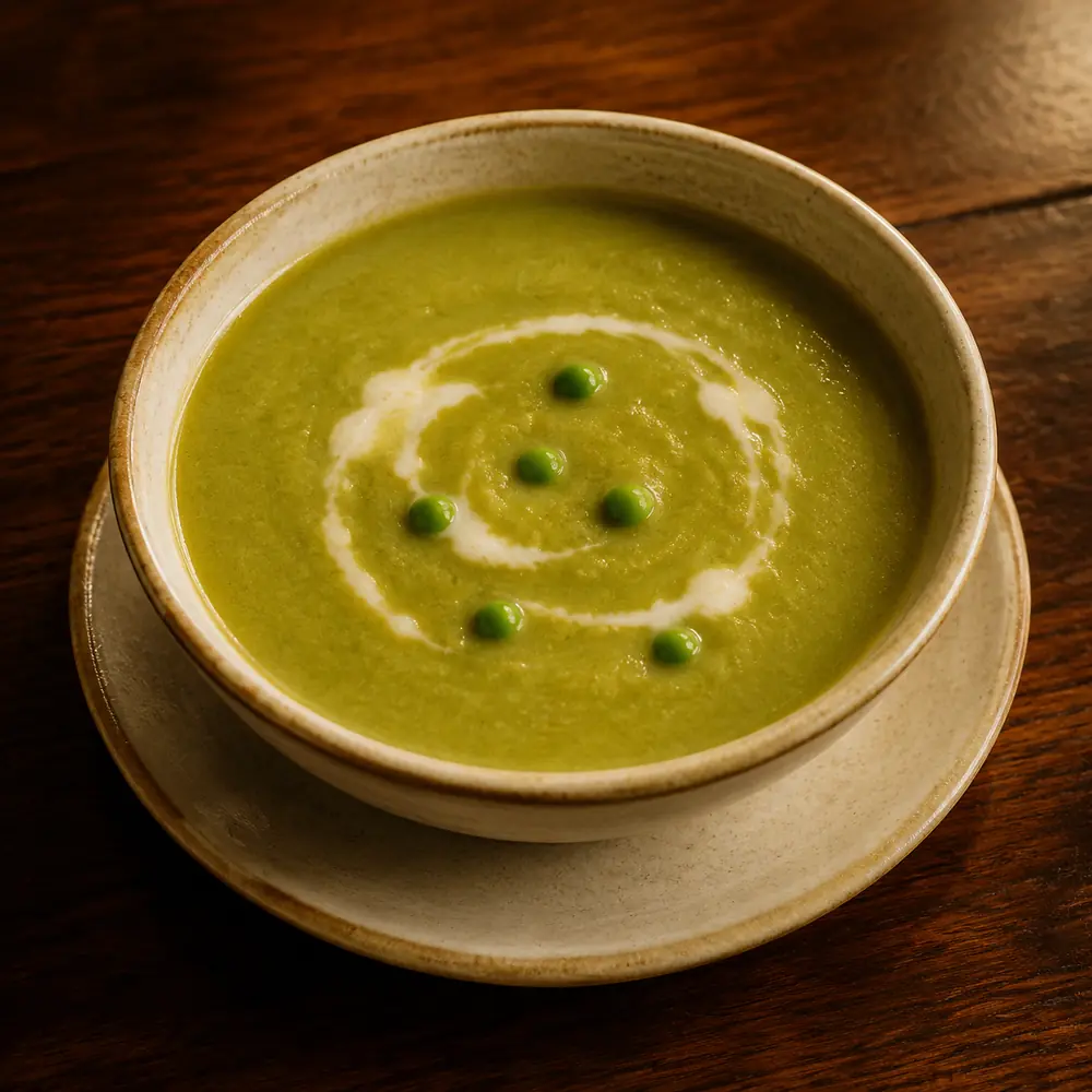 Sopa crema de arvejas