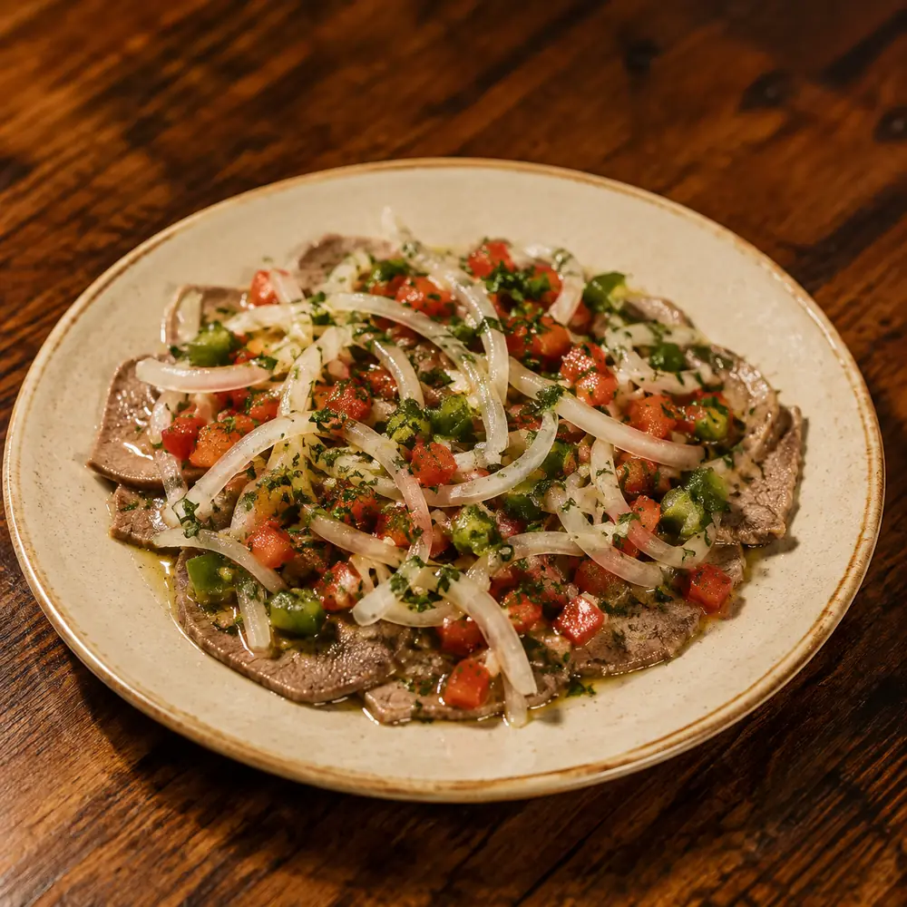 Lengua a la vinagreta