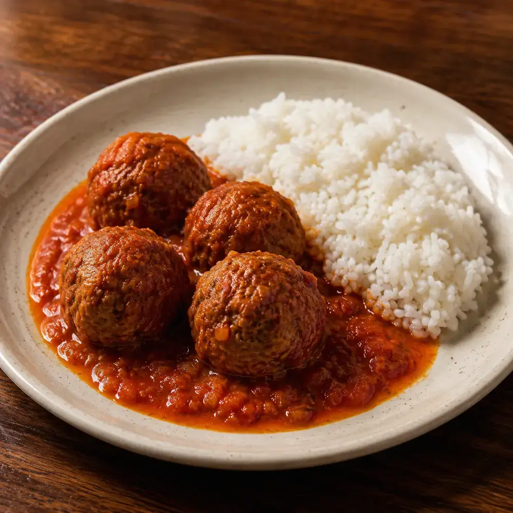 Albóndigas con arroz